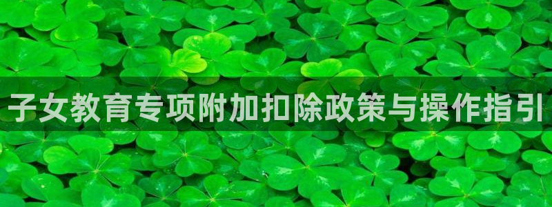 娱乐新航向：子女教育专项附加扣除政策与操作指引