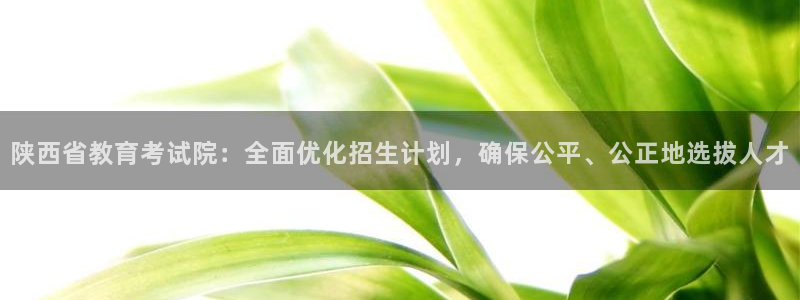 新航娱乐开户：陕西省教育考试院：全面优化招生计划，确保公平、