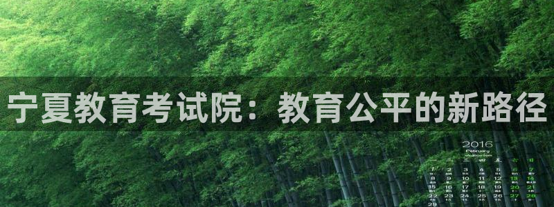 新航海娱乐会所：宁夏教育考试院：教育公平的新路径