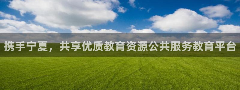 新航娱乐平台登录入口：携手宁夏，共享优质教育资源公共服务教育