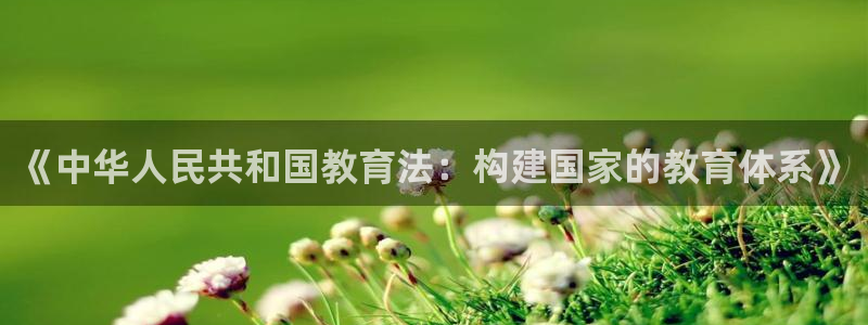 新航娱乐旗下平台有哪些：《中华人民共和国教育法：构建国家的教