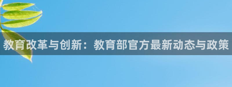 新航娱乐传媒怎么样啊：教育改革与创新：教育部官方最新动态与政