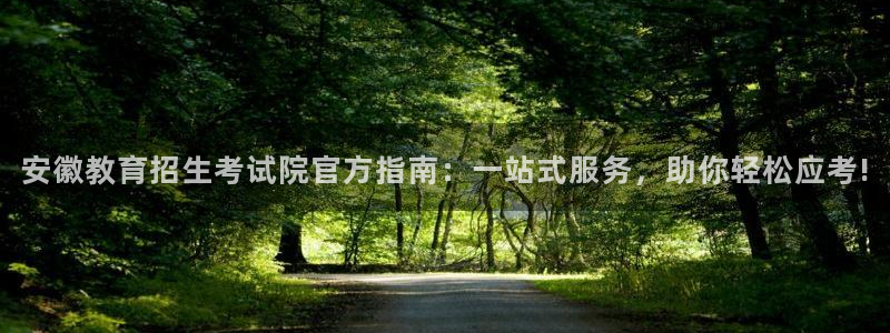 新航娱乐系统设置：安徽教育招生考试院官方指南：一站式服务，助