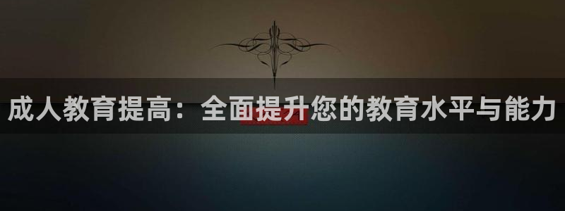 新航娱乐有限公司怎么样：成人教育提高：全面提升您的教育水平与