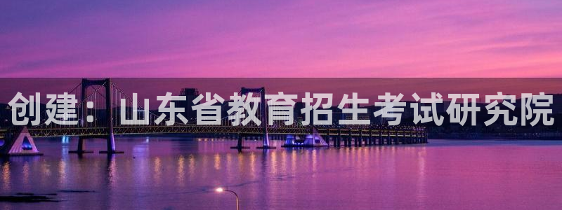 新航娱乐网址：创建：山东省教育招生考试研究院