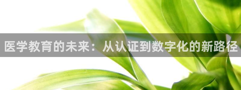 新航娱乐公司艺人：医学教育的未来：从认证到数字化的新路径